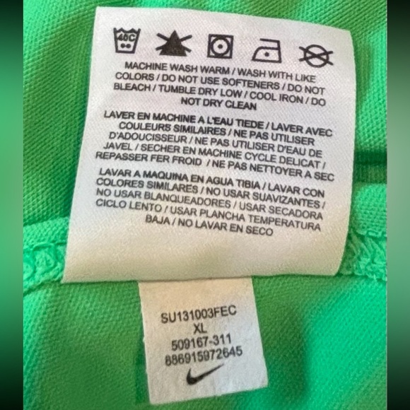 Nike Golf Polo Lime Green Shirt with embroidered Horse Head - Picture 7 of 10